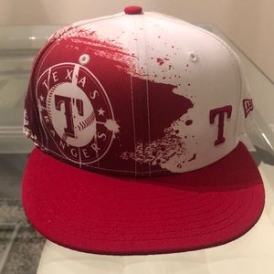 New Era Texas Rangers red and white hat